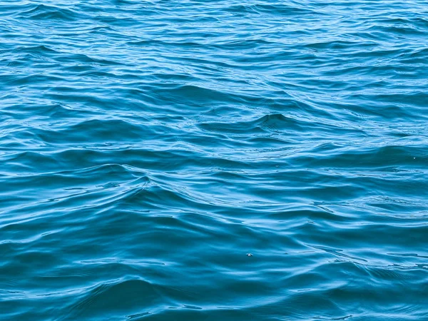 蓝色淡水湖密歇根波纹水面 — 图库照片