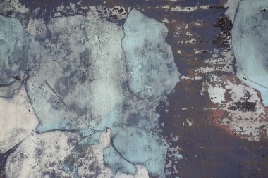 eski mavi soyut boya tasarım metal üzerinde Kapat