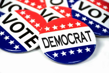 İğne Demokrat Parti için oy seçim yakın çekim