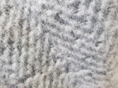 gümüş gri mohair zig zag örgü desen aşırı yakın