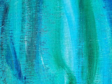rustik ahşap turkuaz ve yeşil boya çizgili soyut desen yakın