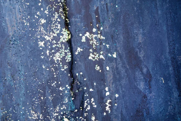 Zbliżenie Odłamków Niebieskiej Farby Abstrakcyjna Tekstura — Zdjęcie stockowe