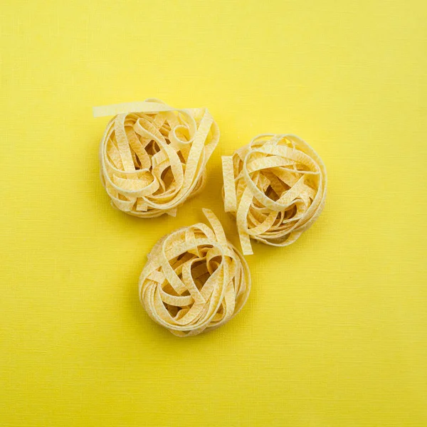 Pasta Concept Tagliatelle Cooking Stylish Bright Photo View Flat Lay — Stock Photo, Image