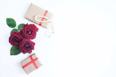 Düz Lay arka plan, çiçek deseni, Sevgililer günü, Tema 