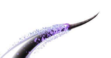 Hair care products action. Fast hair regeneration dry damaged hair after treatment. 3d rendered illustration on the white background