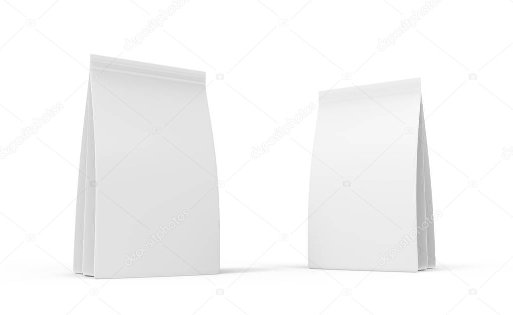 Product Packaging Blanc Mockup Set Isolated
