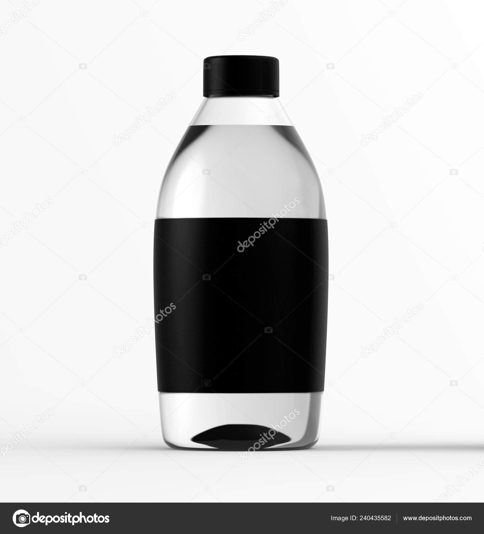 Download Glass Bottle Water Isolated White Background Realistic Render Collection Transparent Stock Photo Image By C Anachoreta 240435582