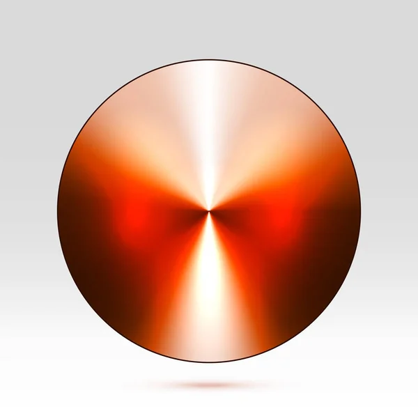 ラウンド ボタン現実的なアイコン抽象的な暖かいフラクタル — ストックベクタ