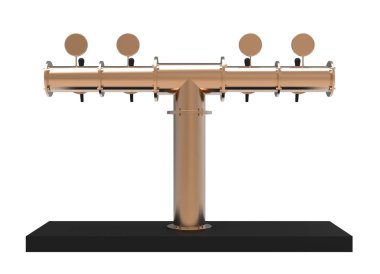 Bar Bira Pompası Kulesi Nikel 3d Render Dispenser