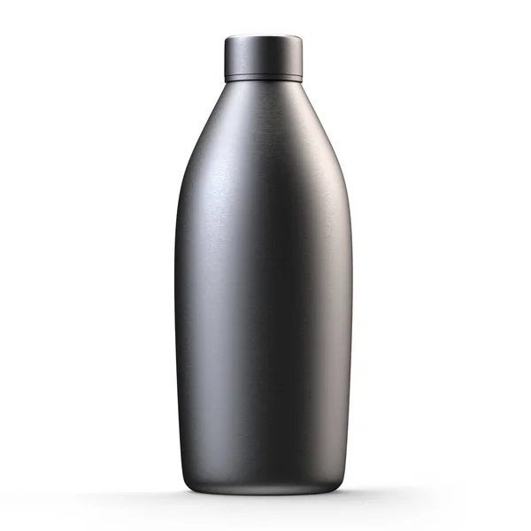 Çelik Şişe Metall Flask Ve Cap Mockup 3d Render