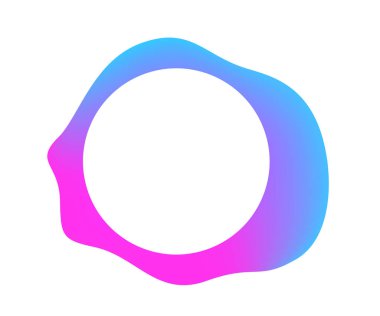 Soyut Form Tasarım Şablonu Web'de Akan Renk