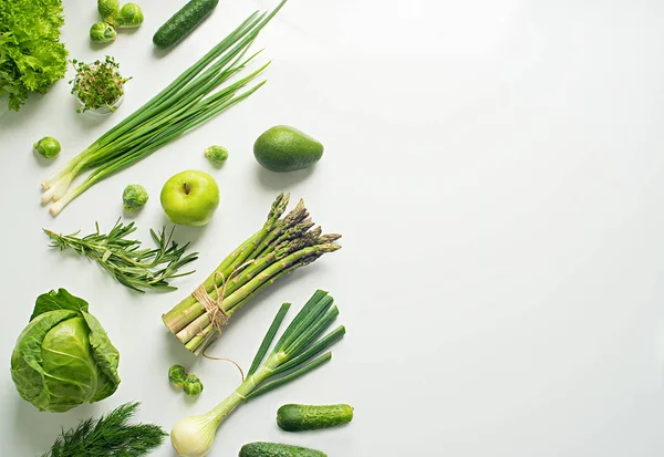 Широкие зеленые овощи . — стоковое фото