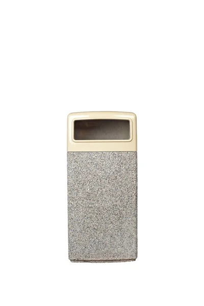 Uliční beton recyklovaný bin. Izolované na bílém — Stock fotografie