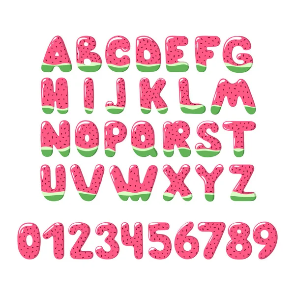 Sandía Font on — Vector de stock