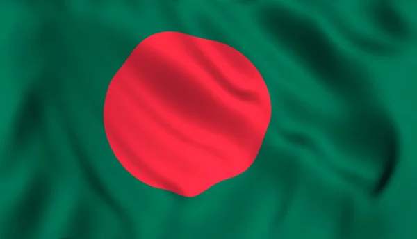 Bangladesh Vlag Zwaaien Symbool — Stockfoto