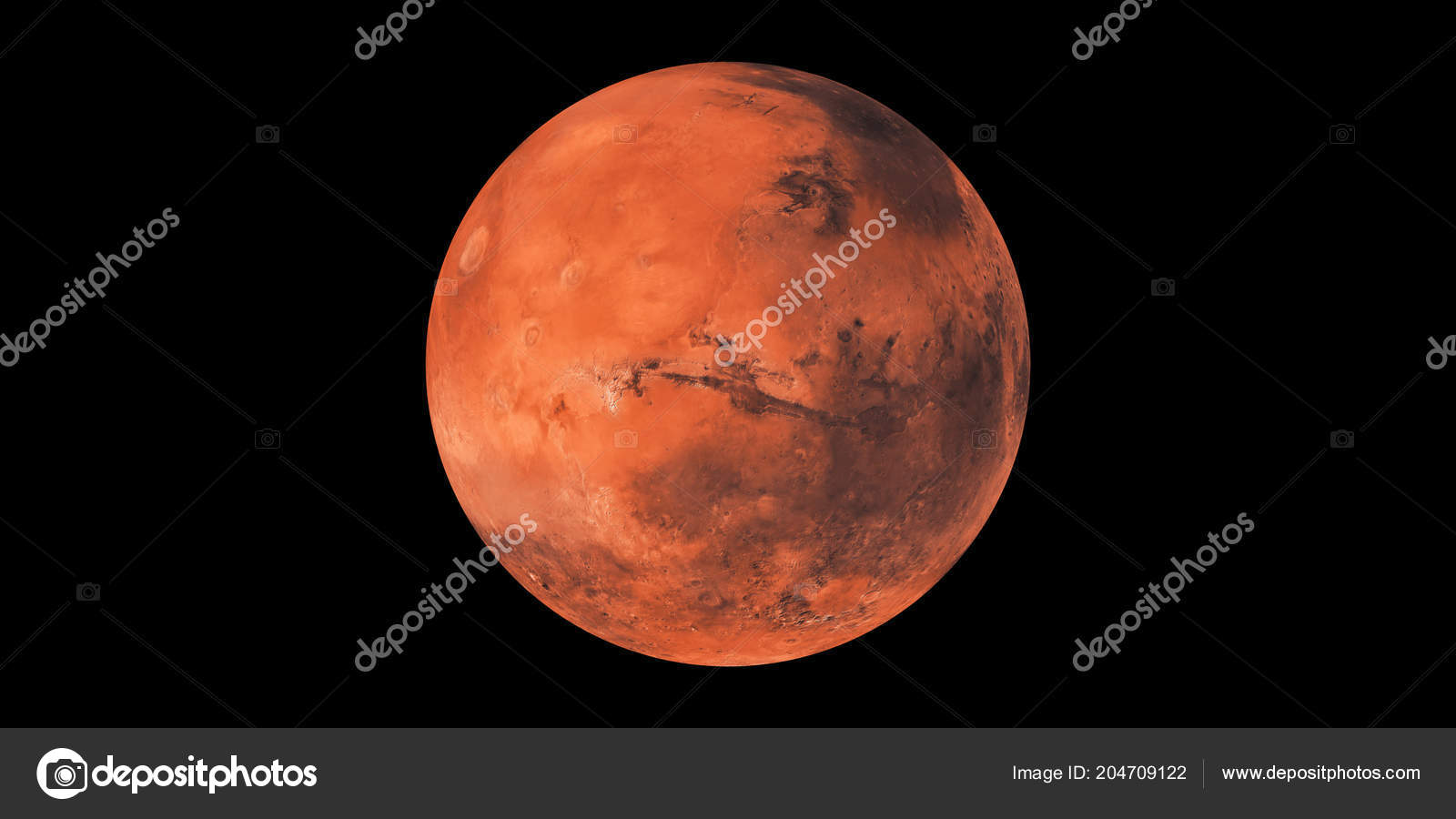 Système Solaire Mars Planète Planète Rouge Photographie