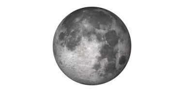 Aya earth yörünge beyaz arka plan