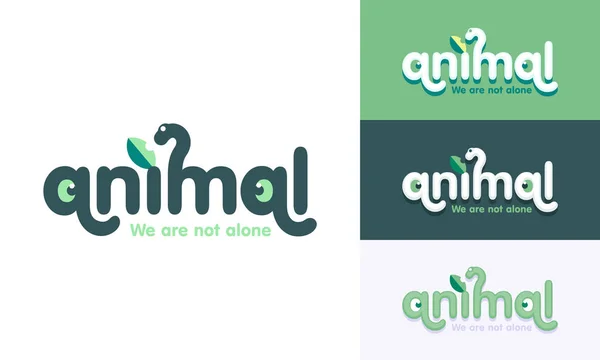 Логотип животных — стоковый вектор
