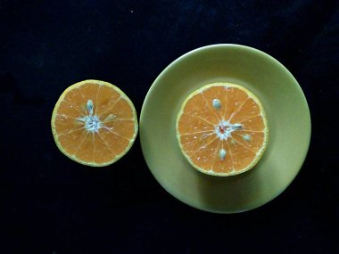 Taze ve lezzetli turuncu meyve Chiangmai Tayland.