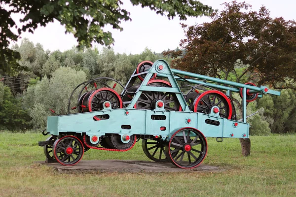 Aggregaat Met Wielen Vliegwielen Ketting Agrarische Mechanisme Voor Verwerking Van — Stockfoto