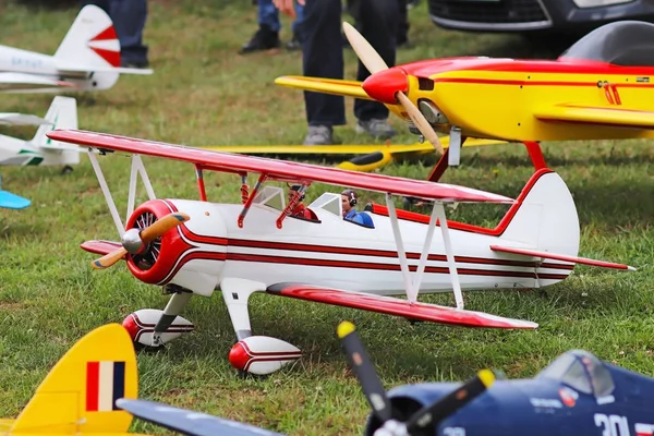 Jaslo Polonya Temmuz 2018 Model Turboprop Askeri Jet Avcı Uçağı — Stok fotoğraf