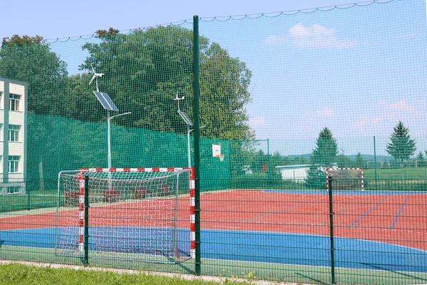 Lubno Polen Juli 2018 Een Open Stadion Binnenplaats Van Een — Stockfoto