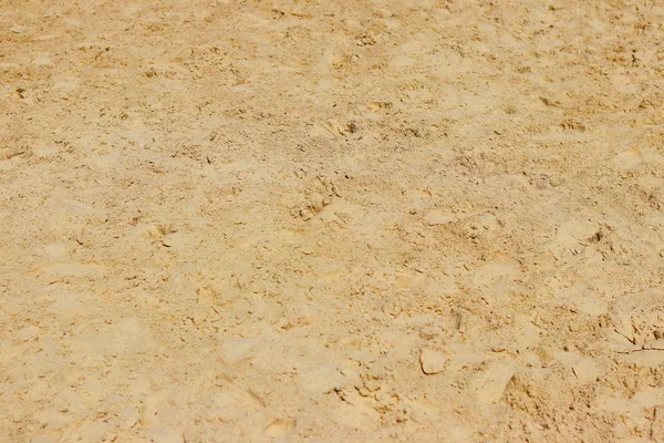 Piasek Reliefową Fakturą Kamienie Chaotyczne Footprints Naturale Ziemi Pustyni Żółte — Zdjęcie stockowe