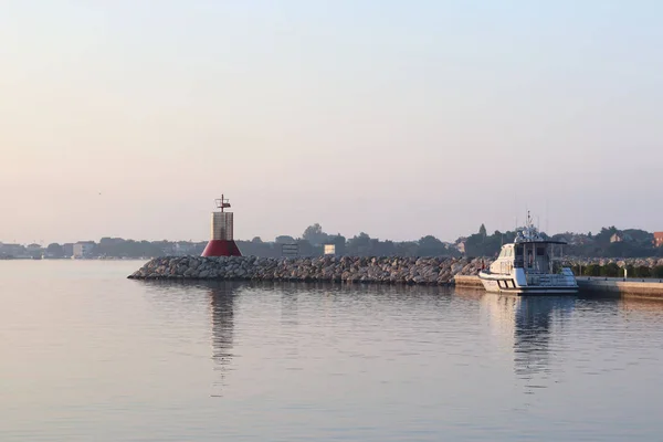 Bateau Police Garde Côtes Amarré Quai — Photo