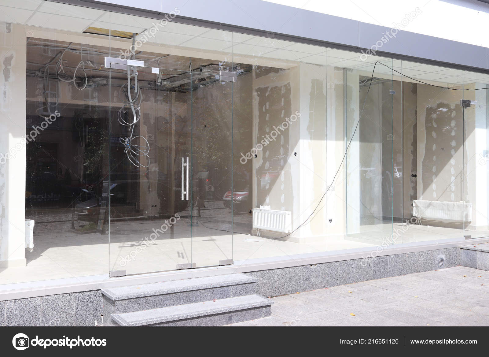 Repair Modern Room Glass Walls Entrance Doors Construction Design Trading Stock Photo C Xatolux 216651120