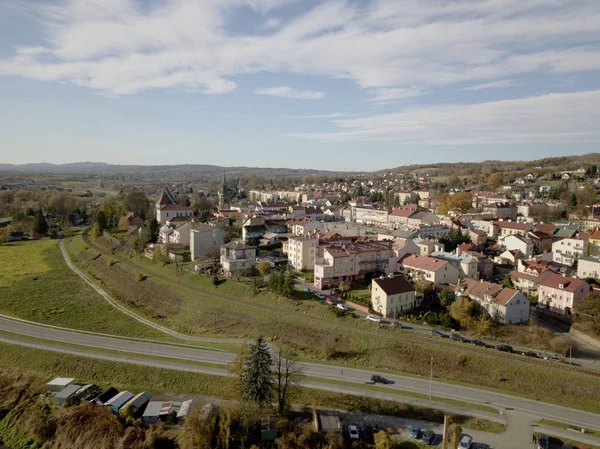 Strzyzow Polen 2018 Aufnahme Der Altstadt Einer Kleinstadt Aus Dem — Stockfoto