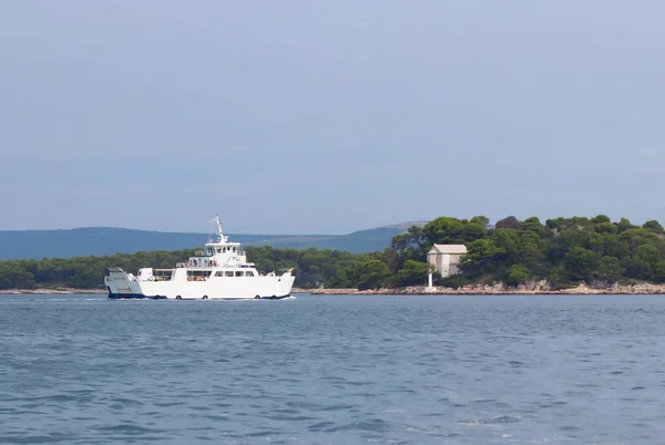 Europa Medelhavsområdet Adriatiska Havet Kroatien Dalmatiska Marinmålning Färja Katamaran Segling — Stockfoto