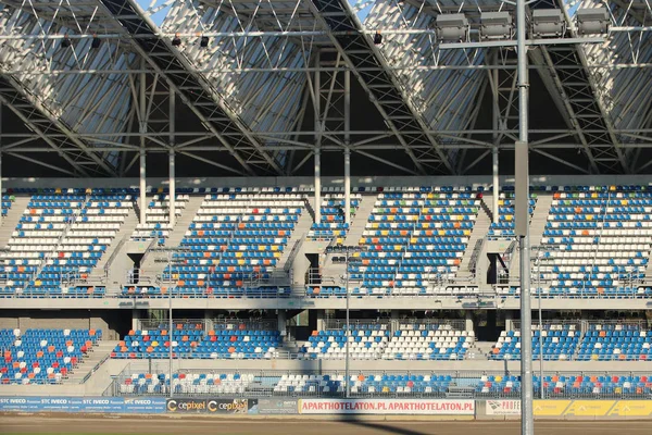 Rzeszow Poland 2018 Multilevel Stands Sports Stadium Canopy Design Construction — Stock Photo, Image