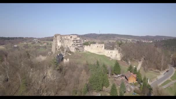 Kamenets Yakınındaki Odjykon Polonya Nisan 2018 Antik Doğal Peyzaj Orta — Stok video