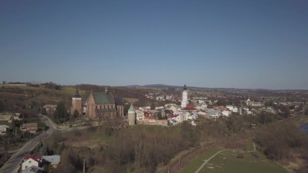 Biecz Polonia 2019 Panorama Del Centro Storico Della Città Medievale — Video Stock