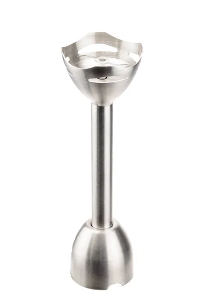 Beyaz arka plan üzerinde el blender için paslanmaz çelik ayak