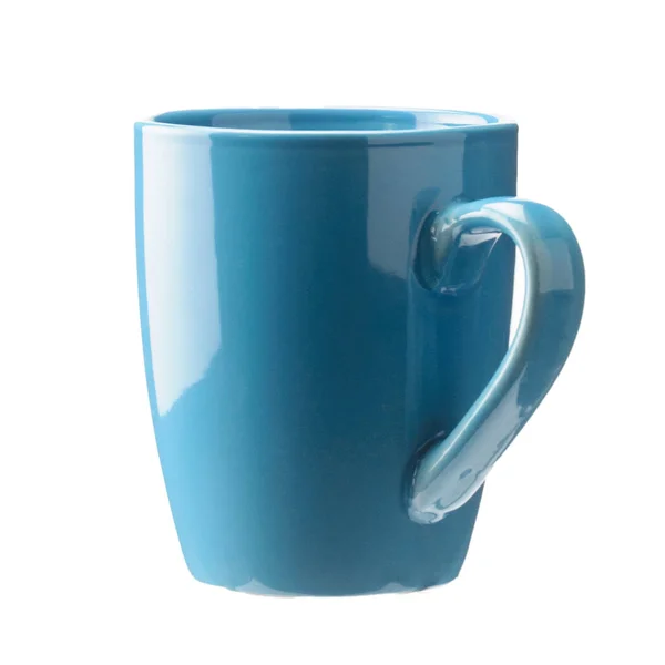 Coffee tea porcelain clay mug isolated on the white background — Stock Photo, Image