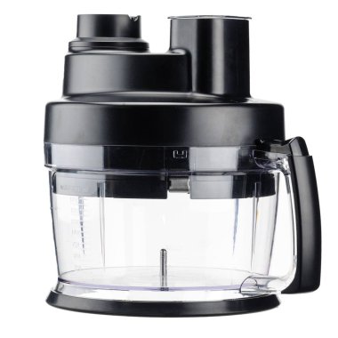 Beyaz backg üzerinde el blender için monte çok birleştirmek kase