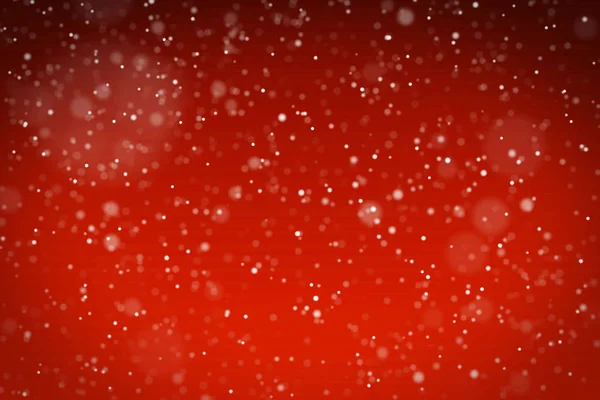 Textura Abstrata Vermelha Caindo Neve Festiva — Fotografia de Stock