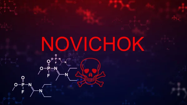 诺威霍克中毒剂配方预警概念 图库图片