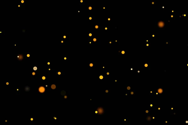Ekran kipinde altın parıltı izole edilmiş bokeh kaplaması kullanılabilir
