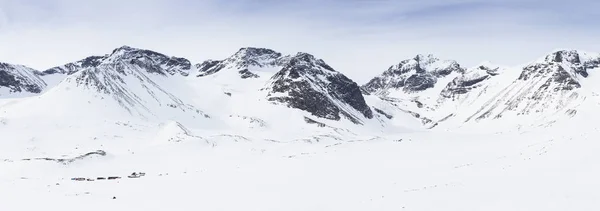 Schnee Auf Den Bergen Lappland Schweden — Stockfoto