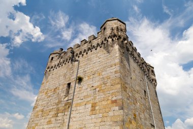 Bad Bentheim, Aşağı Saksonya, Almanya - 19 Mayıs 2019: Bentheim ortaçağ tepe kalesi ilk olarak 11..