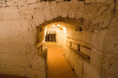 Bad Bentheim, Aşağı Saksonya, Almanya - 19 Mayıs 2019: Bentheim ortaçağ tepe kalesi ilk olarak 11..