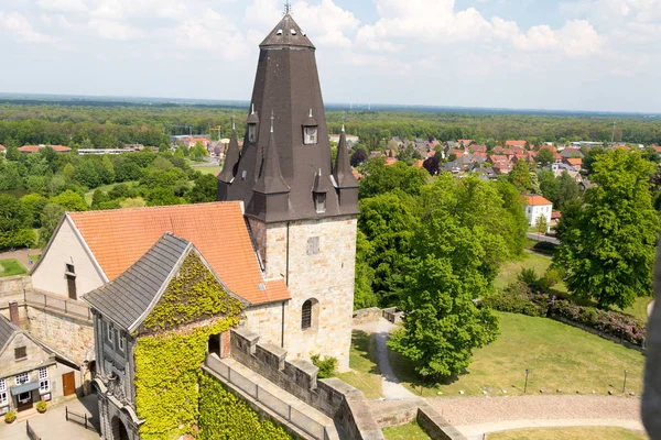 Bad Bentheim Baixa Saxônia Alemanha Maio 2019 Bentheim Medieval Hill — Fotografia de Stock