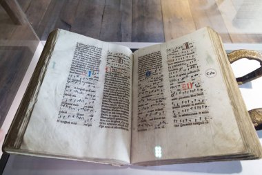 Bad Bentheim, Aşağı Saksonya, Almanya - 19 Mayıs 2019: Bentheim ortaçağ tepe kalesi - Müze