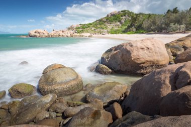 Avustralya'da güzel Beach uzun pozlama
