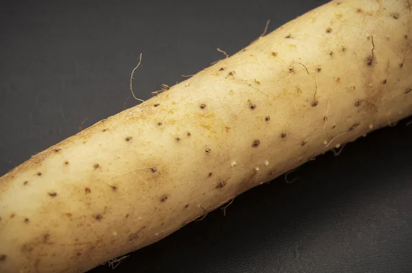 This is a picture of a yam.Yam is a japanese mountain potato.It is mainly grated and eaten.