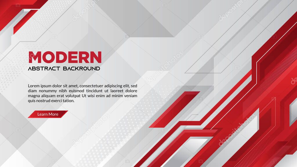 Gradient Red Modern Abstract Techonlogy Wallpaper Background For Presentation - Sport TV Branding - Wallpaper