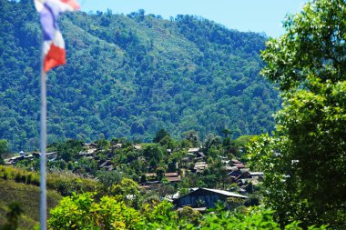 güzel dağ manzarası Tayland
