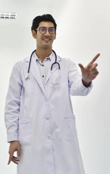 Asian Male Doctor Uniform — Stock Photo, Image